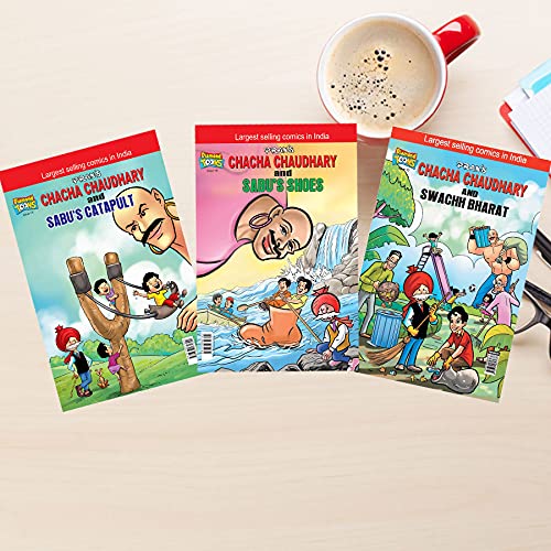 Chacha Chaudhary Comics in English ( Set of 5 Books )