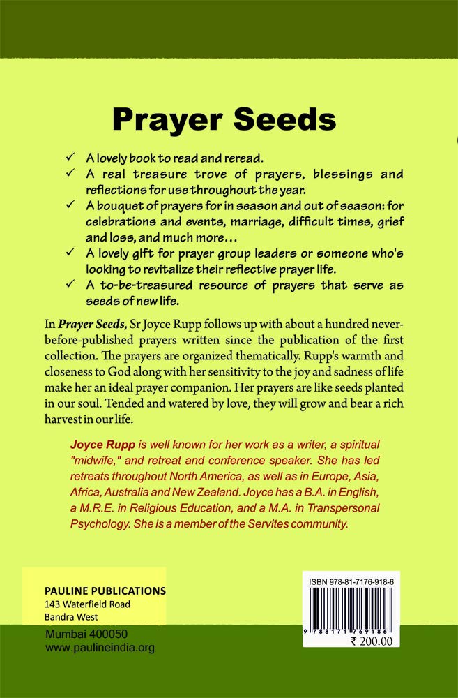 Prayer Seeds : A Gathering of Blessings, Prayers and Poems for Spiritual Growth
