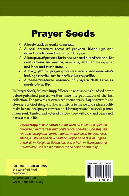 Prayer Seeds : A Gathering of Blessings, Prayers and Poems for Spiritual Growth