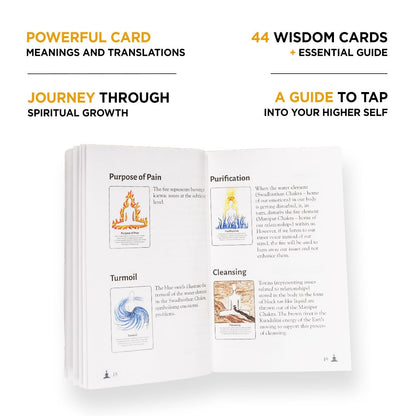 The Great Kundalini Journey Wisdom Deck – 44-Card Oracle Deck with Guidebook for Spiritual Awakening, Intuitive Guidance & Self-Transformation