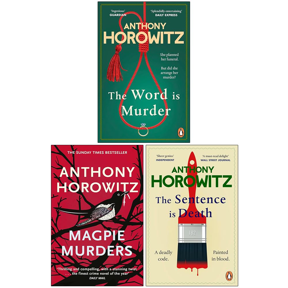 Anthony Horowitz (The Word Is Murder, Magpie Murders, The Sentence is Death) 3 Books Collection