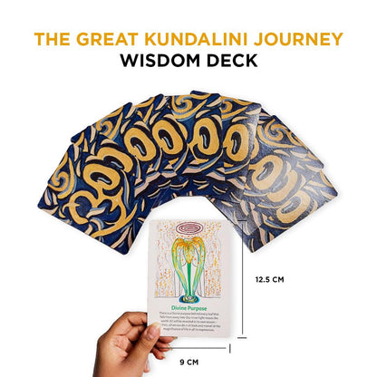 The Great Kundalini Journey Wisdom Deck – 44-Card Oracle Deck with Guidebook for Spiritual Awakening, Intuitive Guidance & Self-Transformation