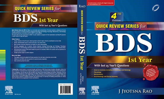 Quick Review Series for BDS 1st Year (Complimentary e0book with digital resources), 4e