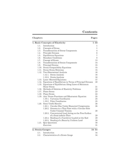Experimental Stress Analysis