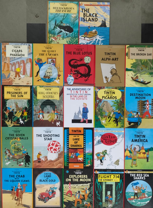 Tintin Collection of Full Sized Hardcovers - 22 Titles