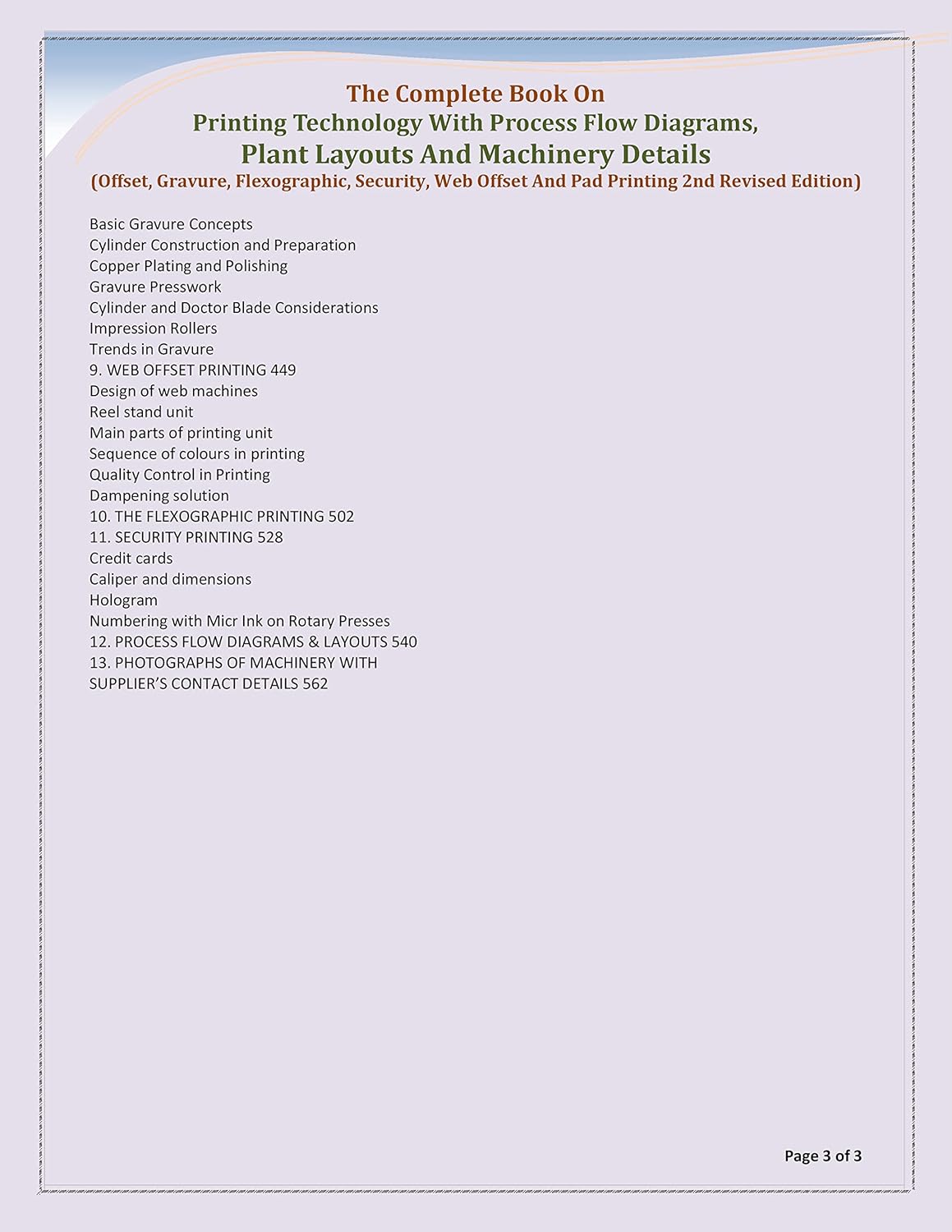 The Complete Book on Printing Technology