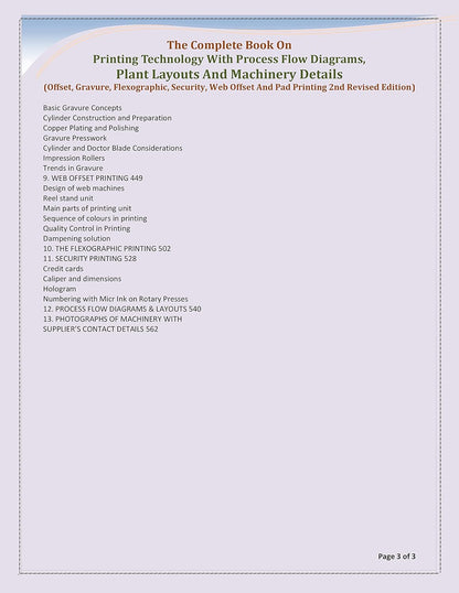 The Complete Book on Printing Technology