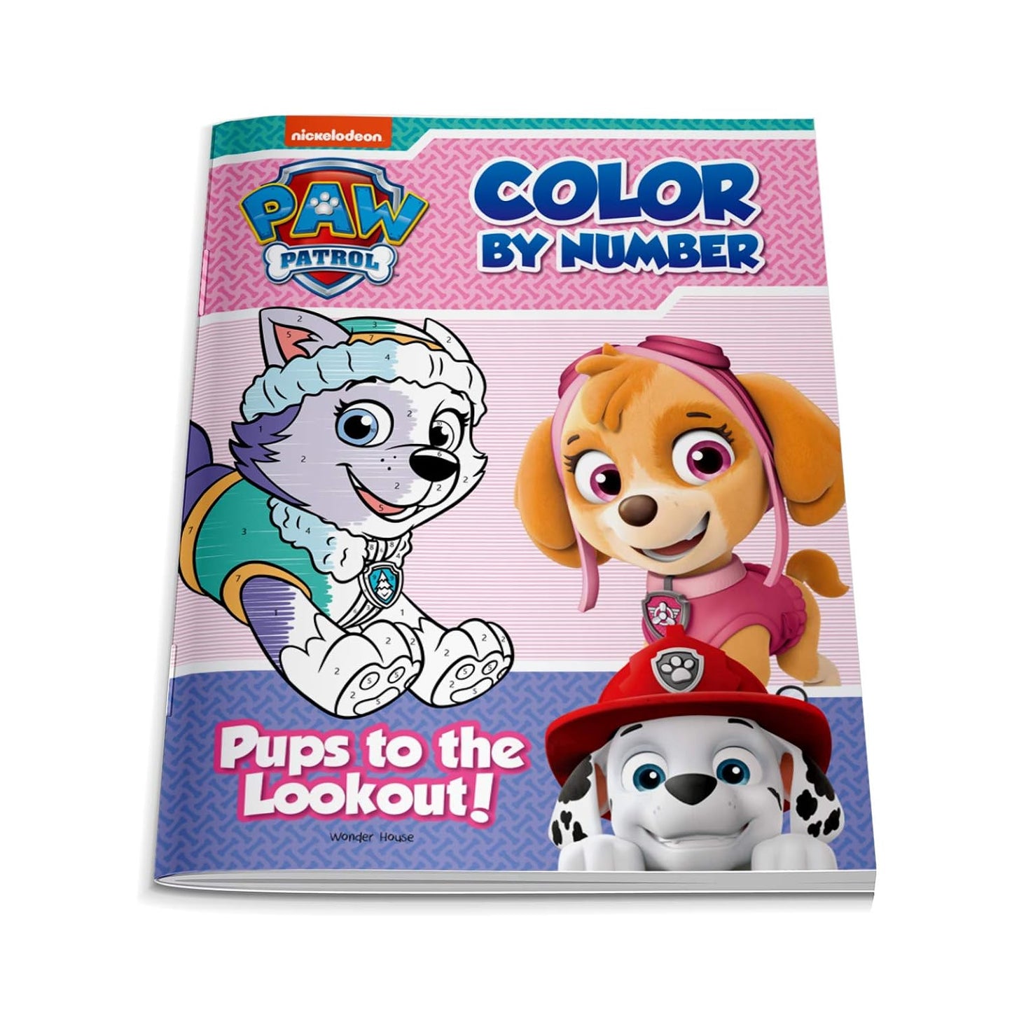 Pups to the Lookout: Paw Patrol, Color By Number Activity Book