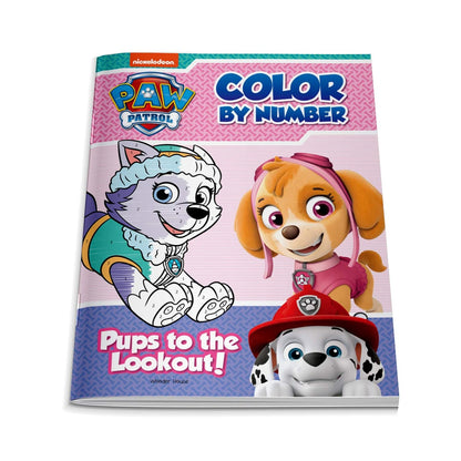 Pups to the Lookout: Paw Patrol, Color By Number Activity Book