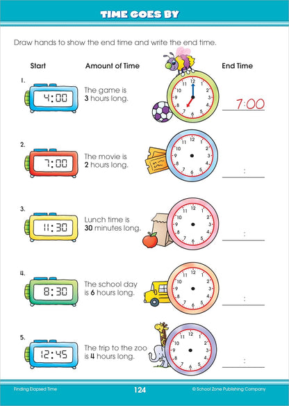 School Zone Big Math 1-2 Workbook