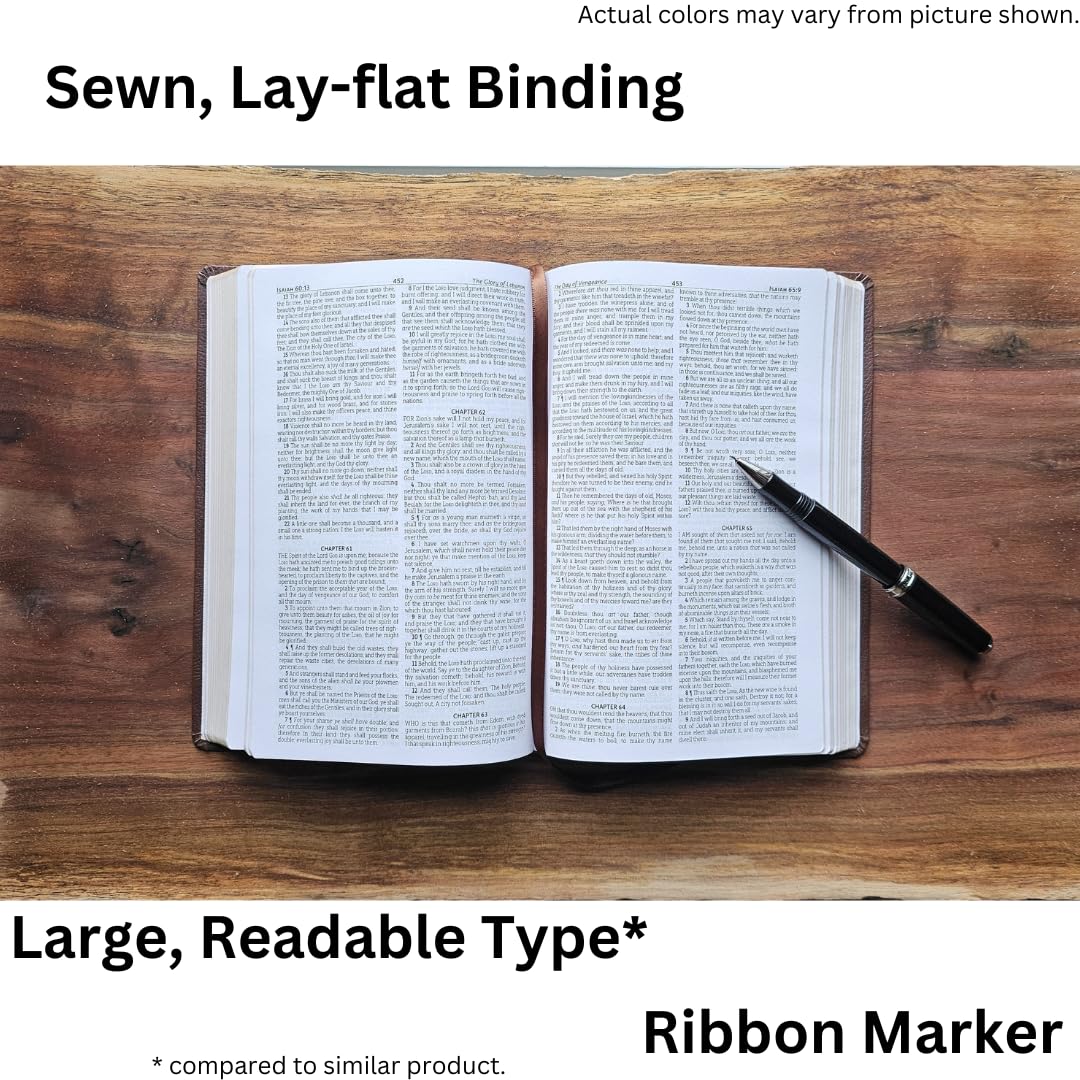 KJV Holy Bible Burgundy Leather King James Version