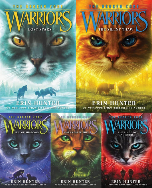 The Broken Code series 5 books collection set : Warriors The Broken Code 1 -5 books