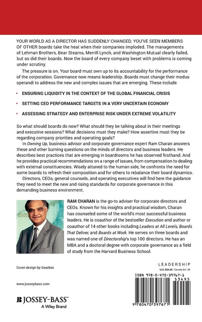 Owning Up: The 14 Questions Every Board Member Needs to Ask