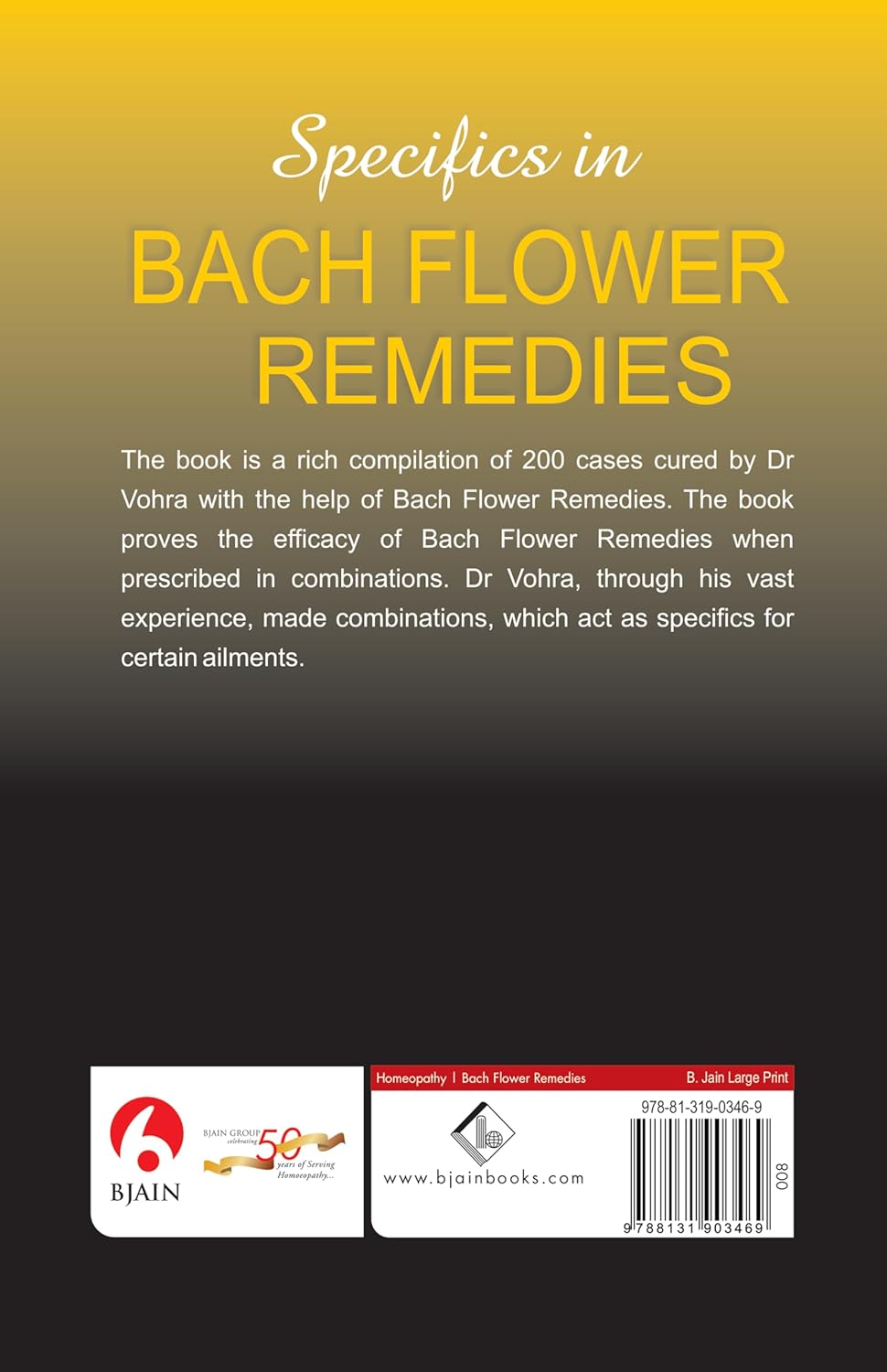Specifics In Bach Flower Remedies