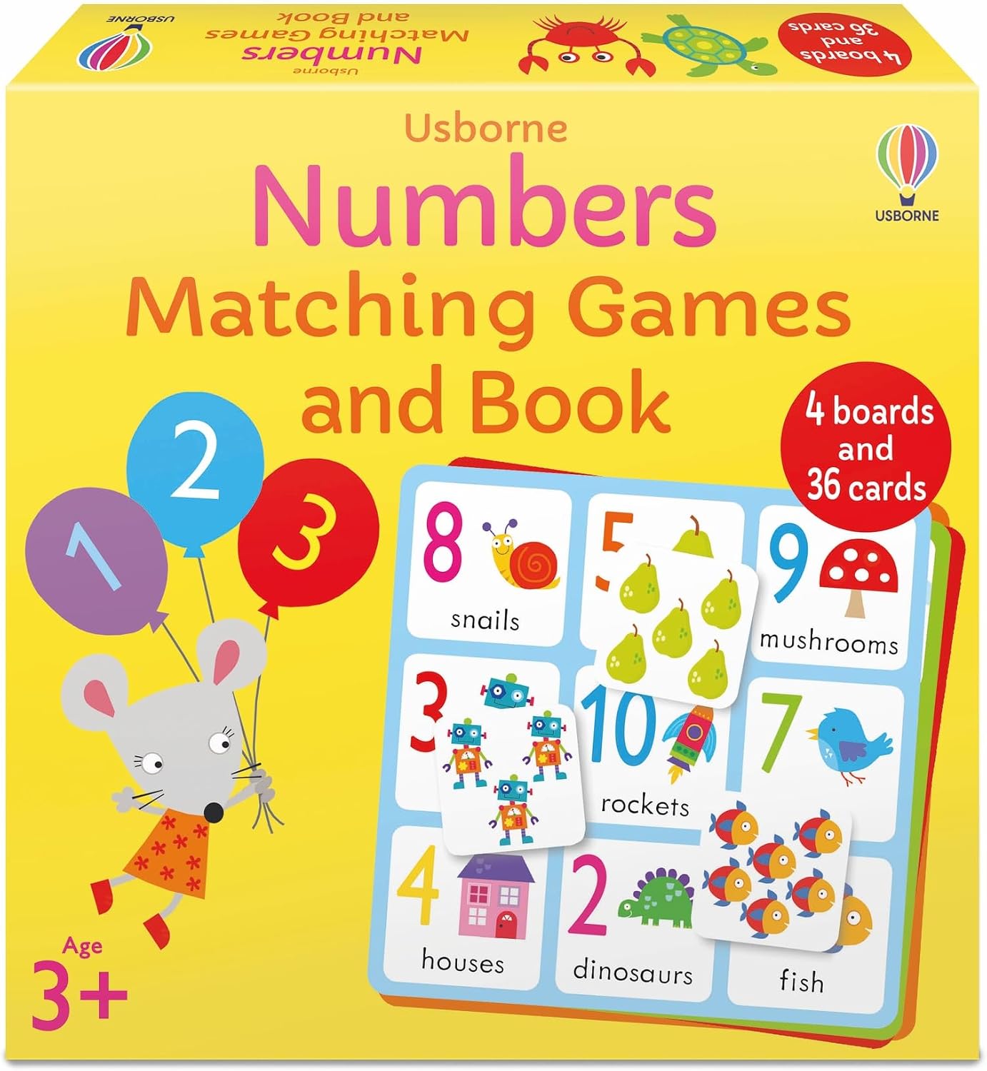 Usborne Numbers Matching Games and Book