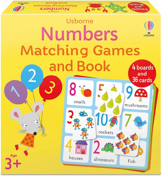 Usborne Numbers Matching Games and Book