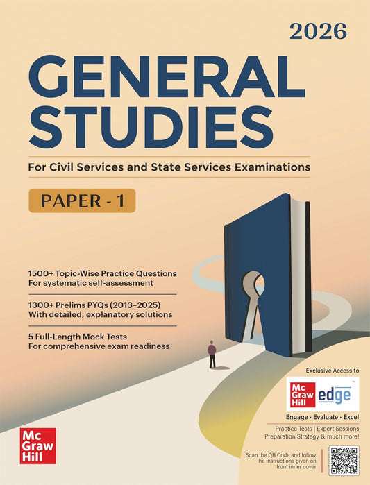 UPSC Prelims 2026: General Studies Paper 1 (Complete Manual) | GS Paper 1 Manual | 1300+ Prelims PYQs (2013-2025) | 1500+ Topic-wise Practice Questions | 5 Full-Length Mock Test