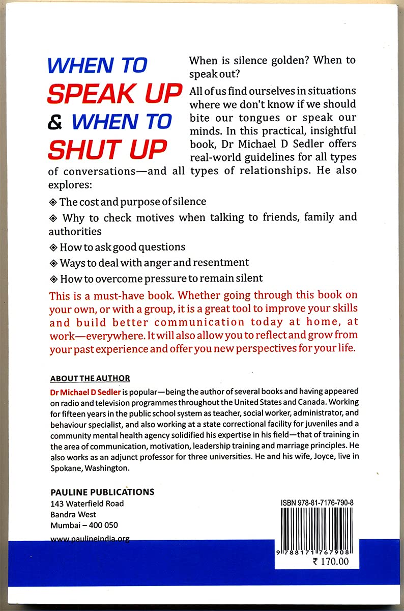 When To Speak & When To Shutup