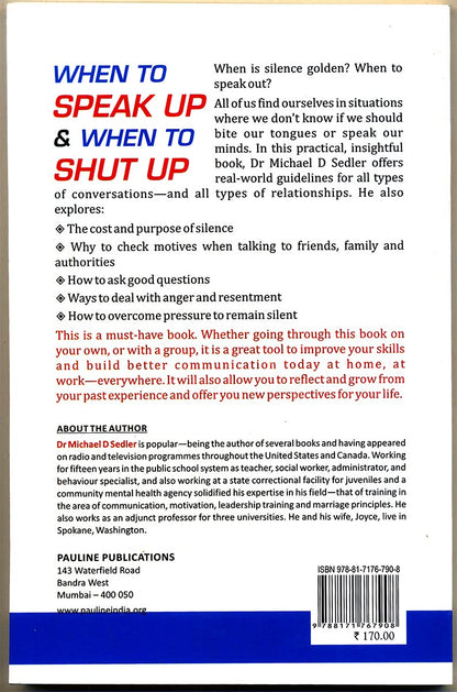 When To Speak & When To Shutup