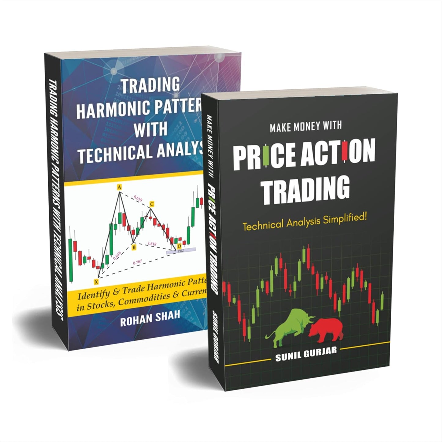 Price Action Trading + Harmonic Patterns Trading (Technical Analysis Books Combo)