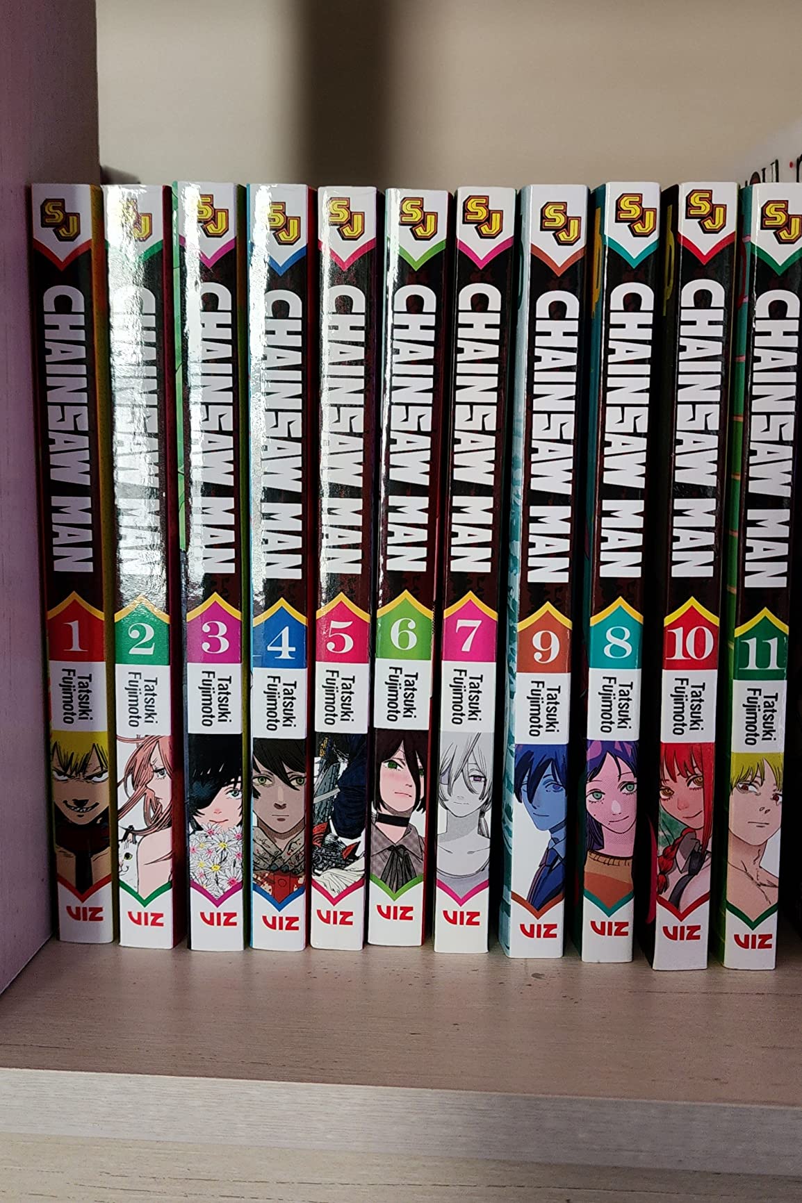 Chainsaw Man Manga Set Vol 1-11 Complete Series Tatsuki Fujimoto Gift Bundle
