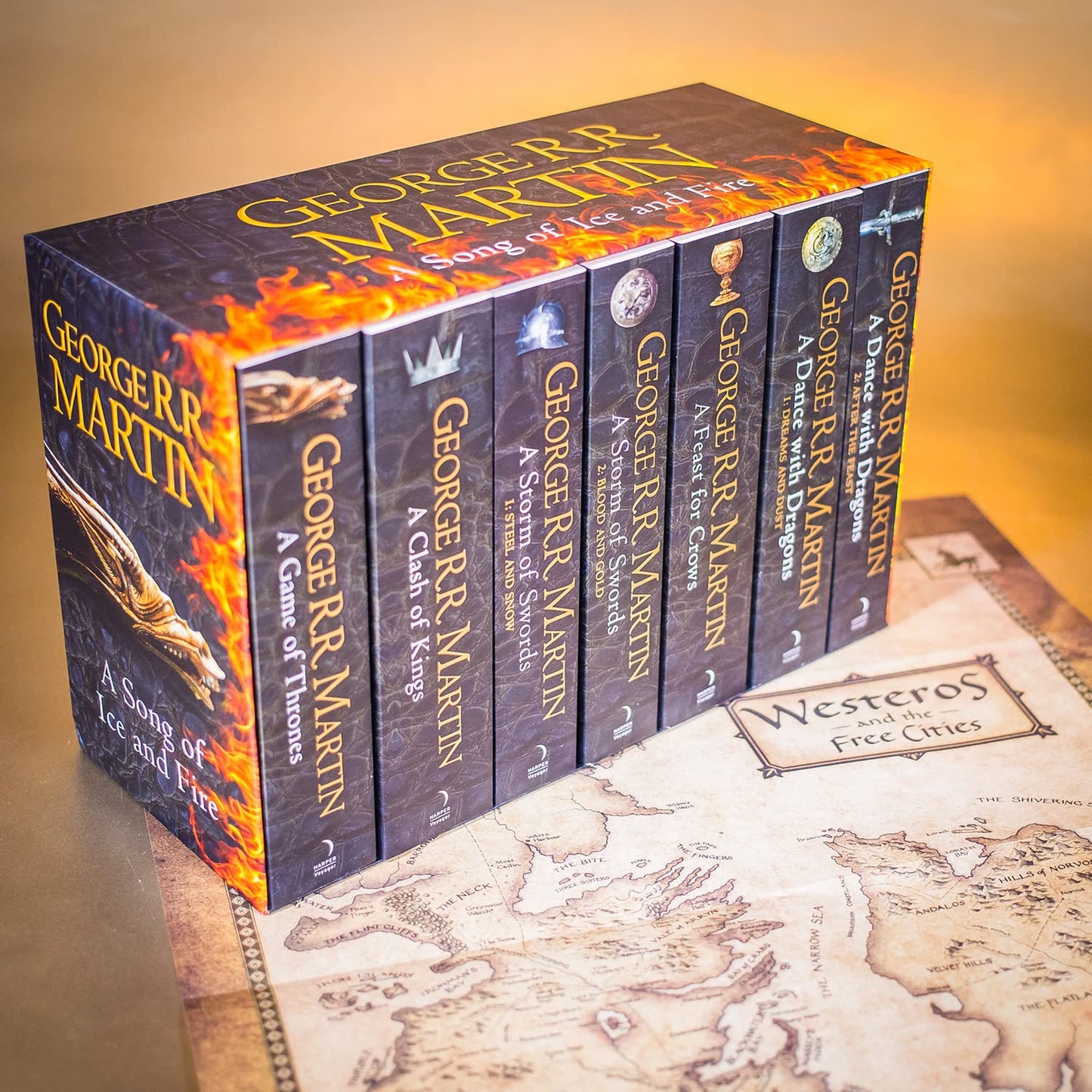 A Song of Ice and Fire - A Game of Thrones: The Complete Boxset of 7 Books