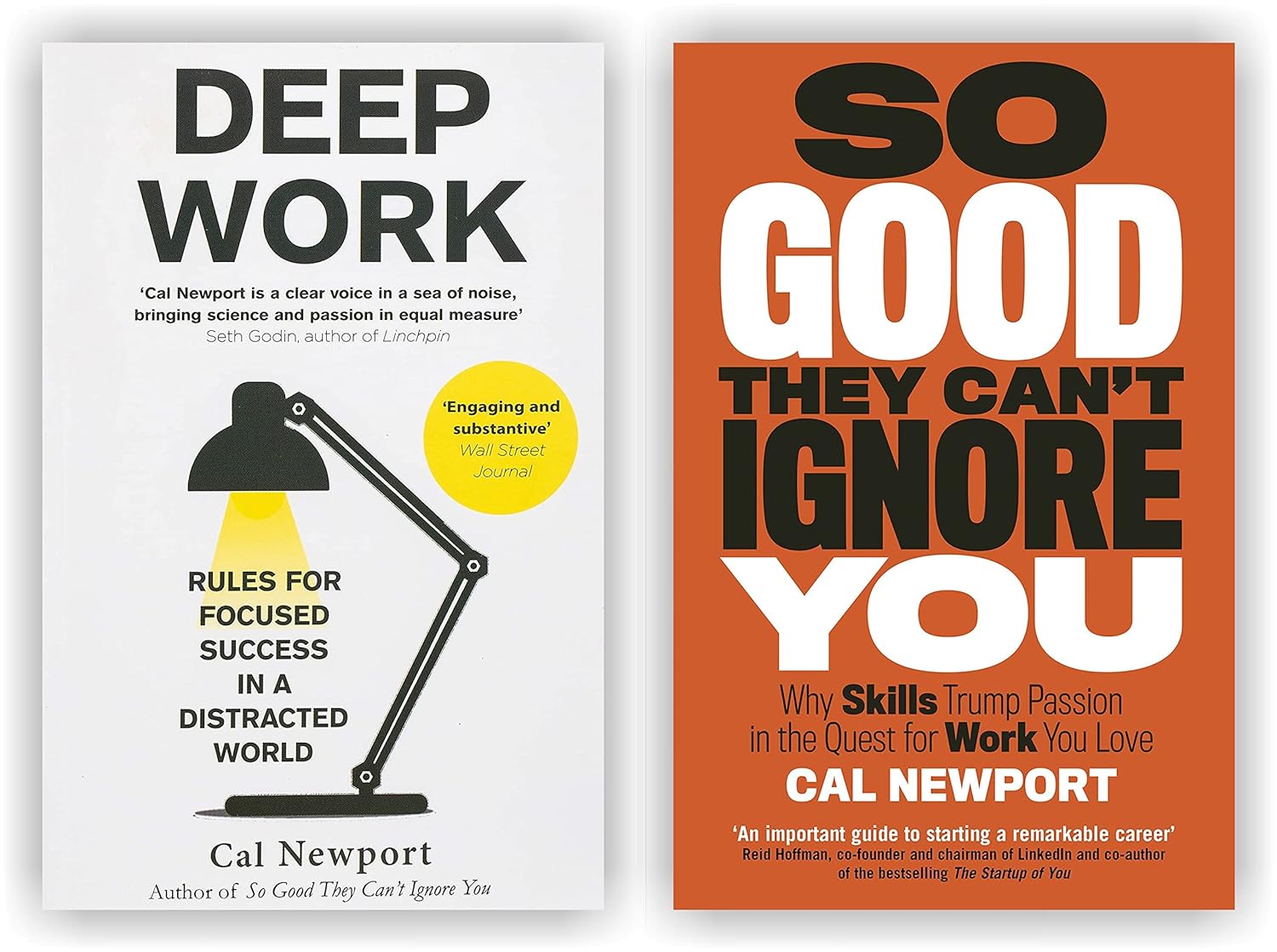 2 Books Set by Cal Newport [So Good They Can't Ignore You & Deep Work ...
