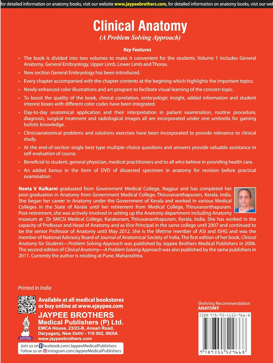 Clinical Anatomy (A Problem Solving Approach) 2 Vols
