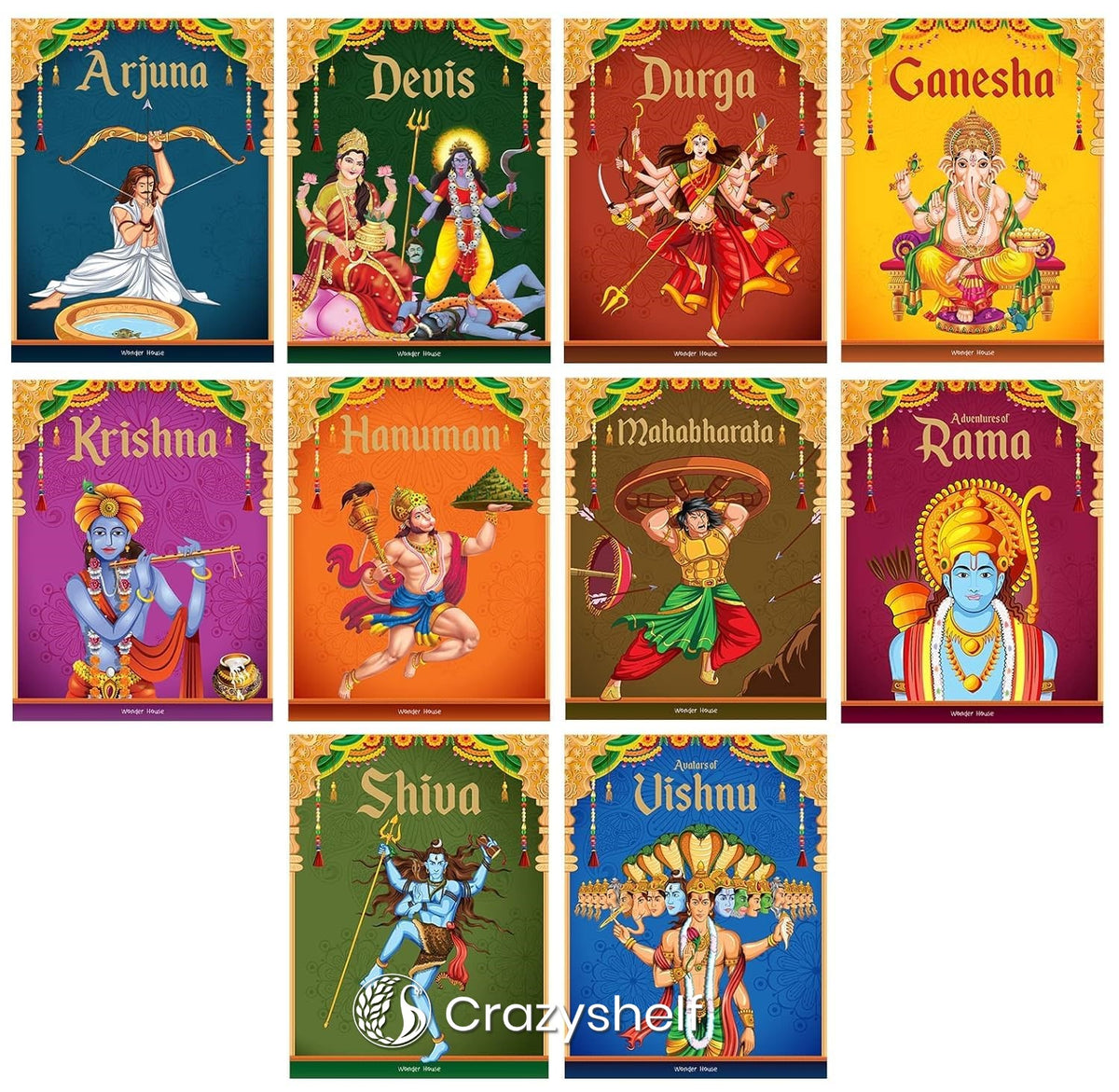 Tales from Indian Mythology: Collection of 10 Books