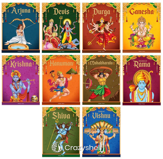 Tales from Indian Mythology: Collection of 10 Books