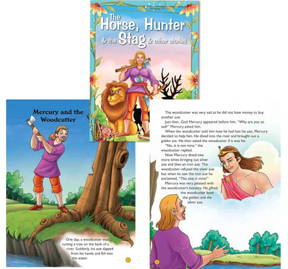 Set of 5 Aesop's Fables Picture Story Books