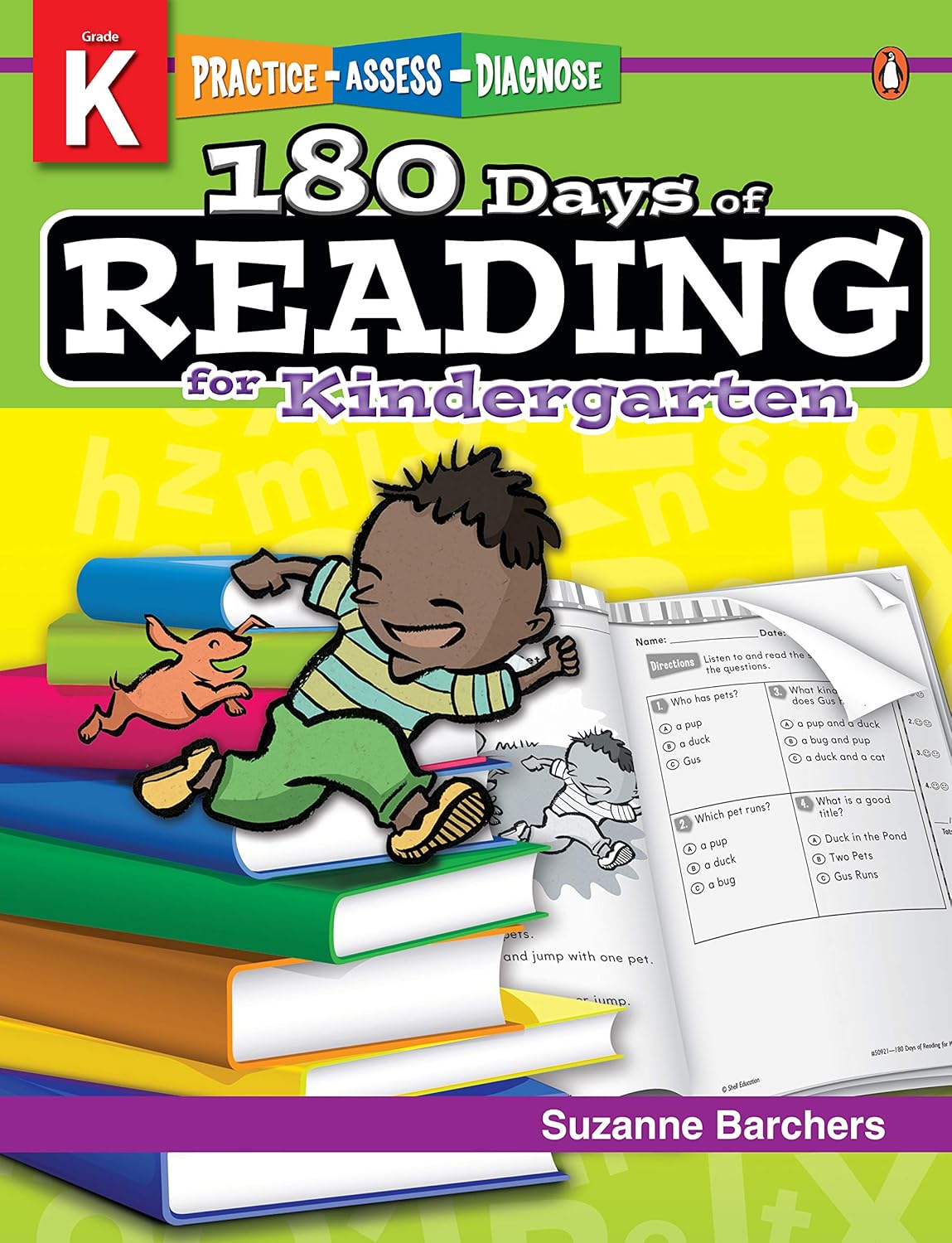 180 Days of Reading for Kindergarten: Practice, Assess, Diagnose