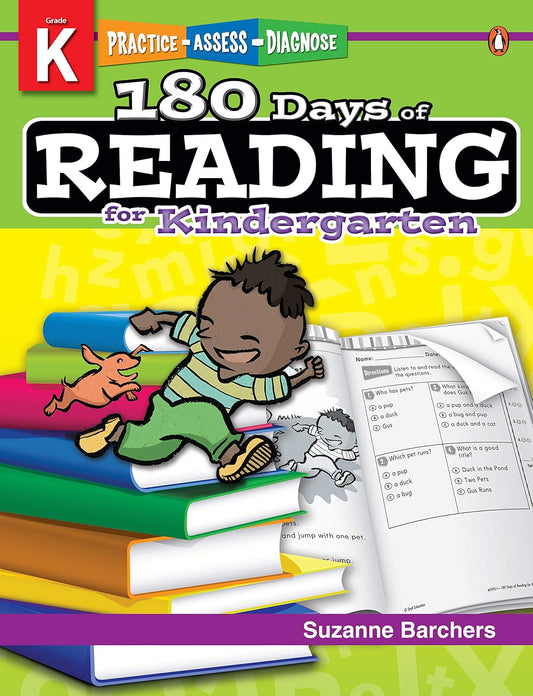 180 Days of Reading for Kindergarten: Practice, Assess, Diagnose