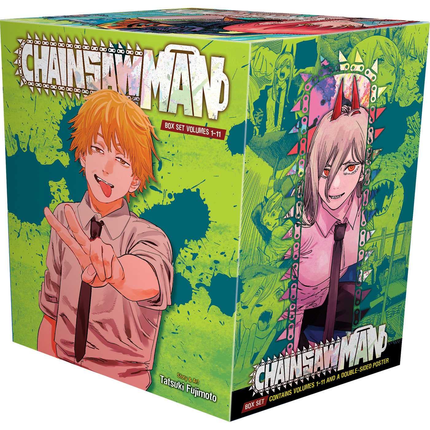 Chainsaw Man Manga Set Vol 1-11 Complete Series Tatsuki Fujimoto Gift Bundle