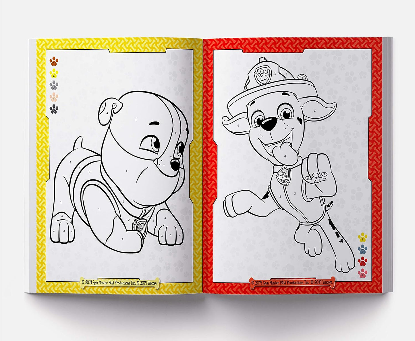 Pups to the Lookout: Paw Patrol, Color By Number Activity Book