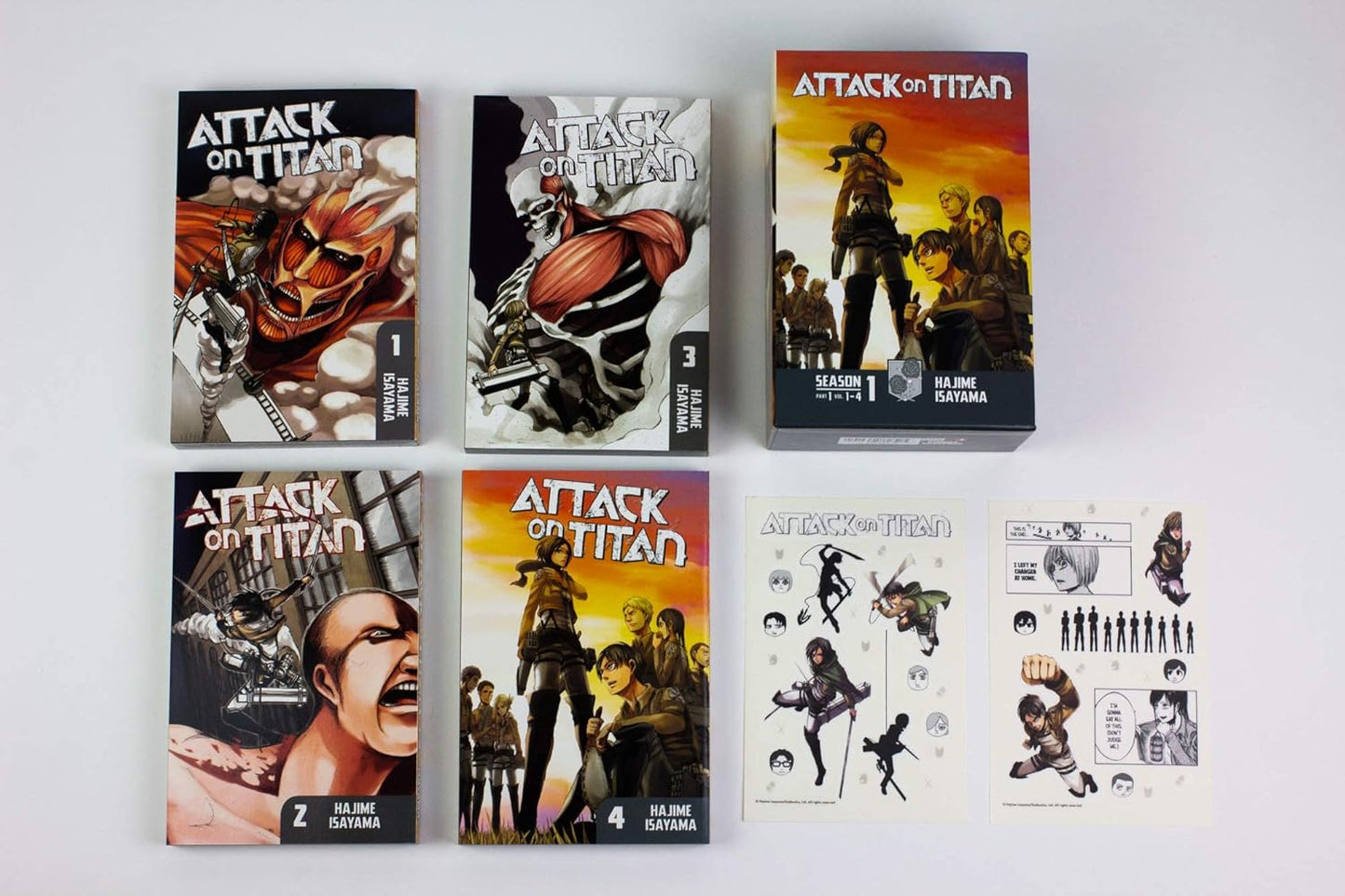 Attack on Titan by Hajime Isayama Part  1 of 7 (set of 4 books)