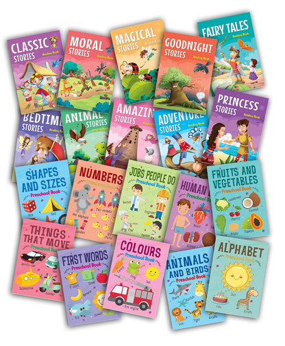Set of 20 Preschool & Reading Books