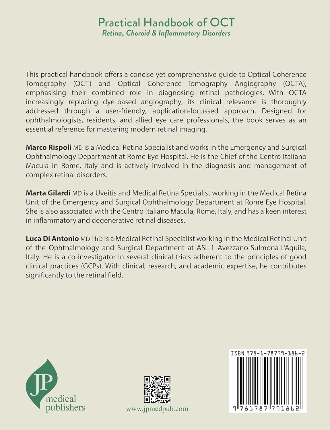 Practical Handbook Of Oct Retina, Choroid & Inflammatory Disorders