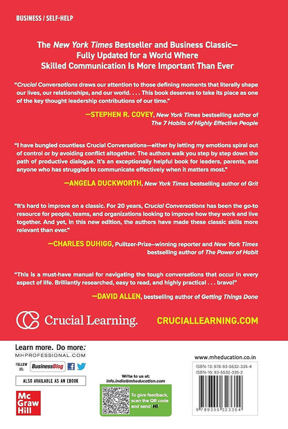 Crucial Conversations: Tools for Talking When Stakes are High, Third Edition