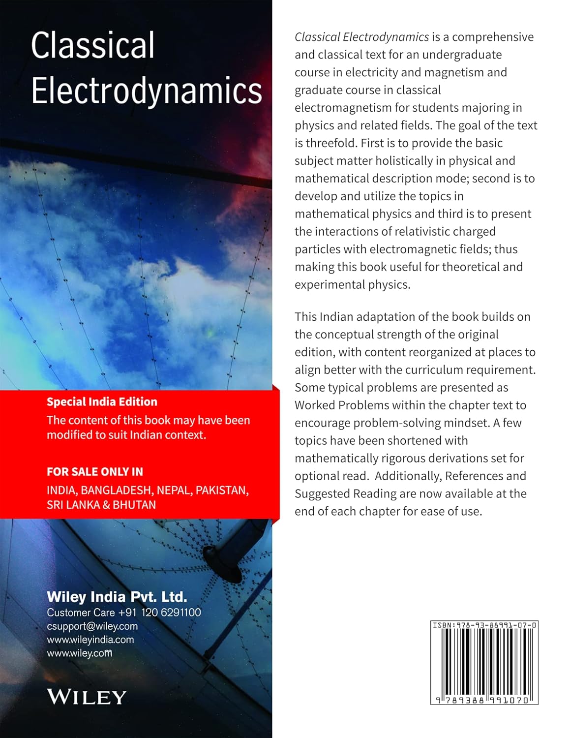 Classical Electrodynamics, An Indian Adaptation