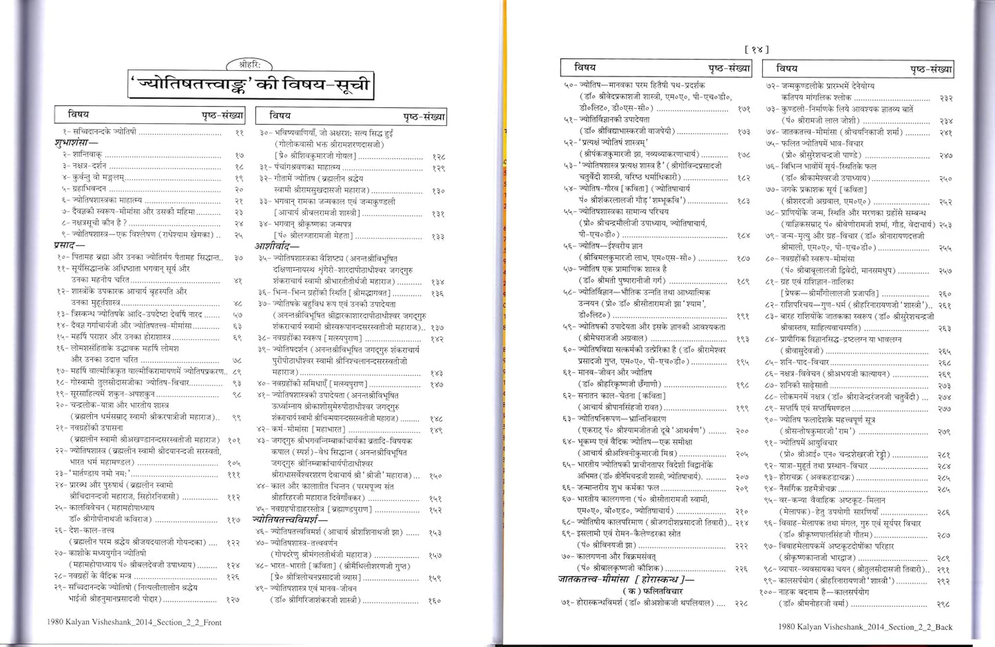 Jyotish Tattva Ank ( ज्योतिषतत्त्व अंक ) By Gita Press Gorkhpur Code- 1980
