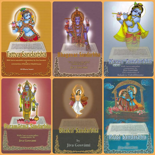 Sad Sandarbha Of Srila Jiva Gosvami (Six Sandarbhas) Set of 6 Books