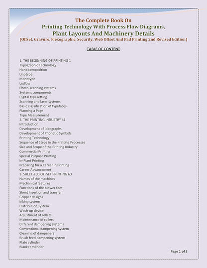 The Complete Book on Printing Technology