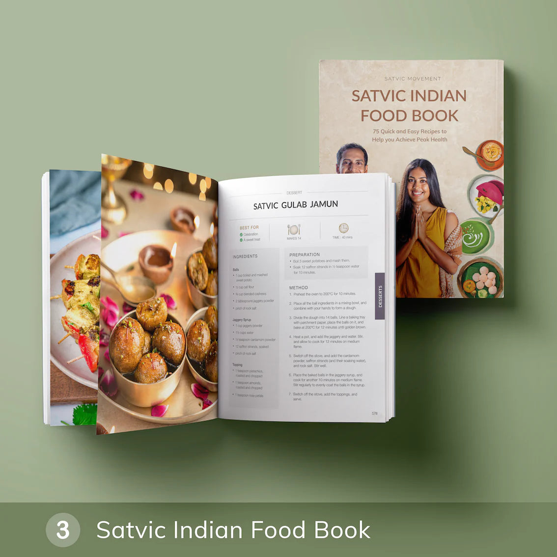 Combo Pack of 3 Satvic Food Books