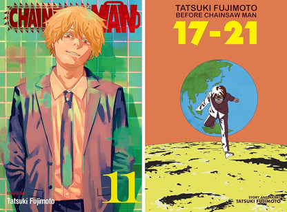 Chainsaw Man Manga Set Vol 1-11 Complete Series Tatsuki Fujimoto Gift Bundle