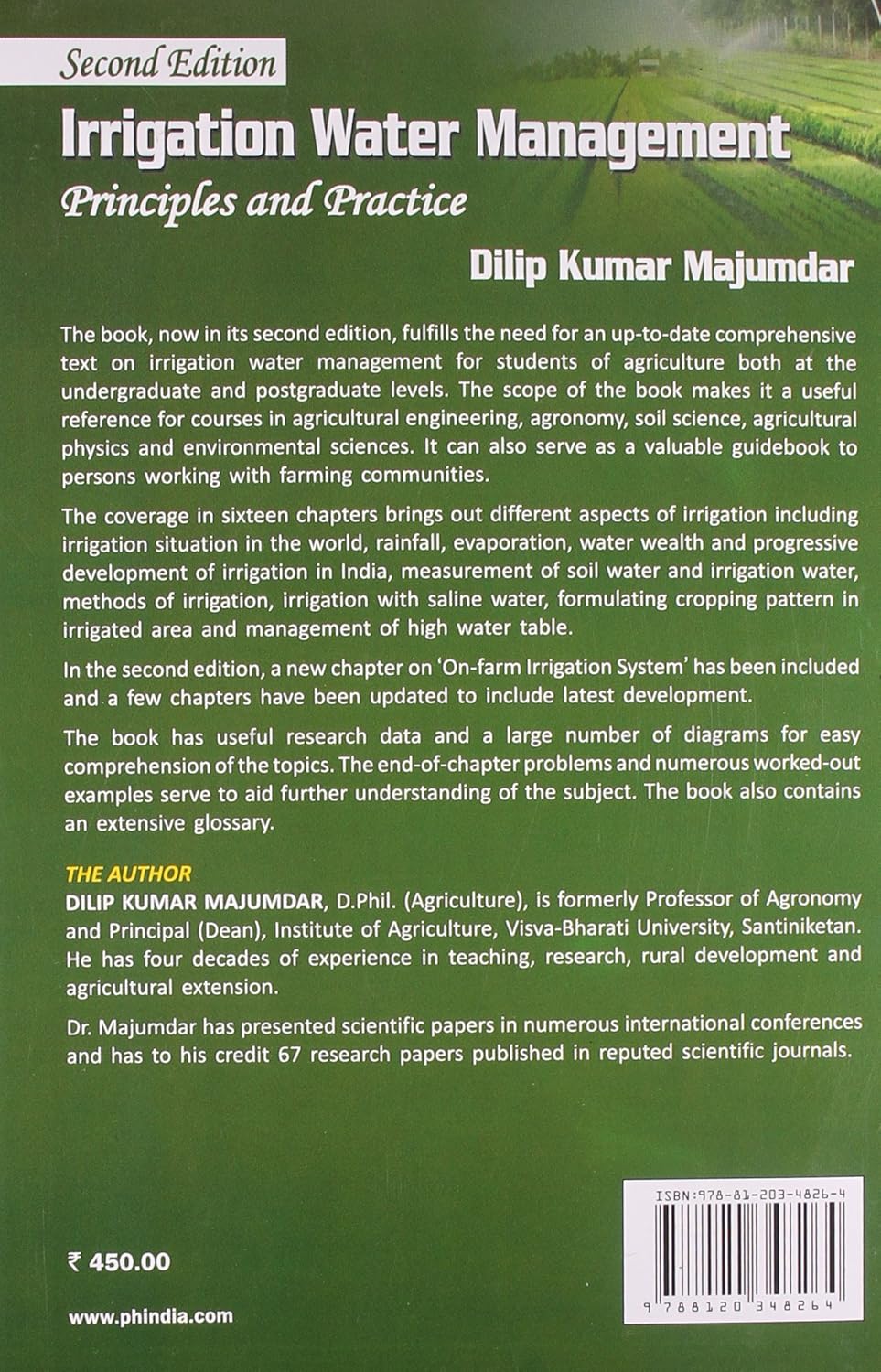 Irrigation Water Management: Principles and Practice (2nd Edition)