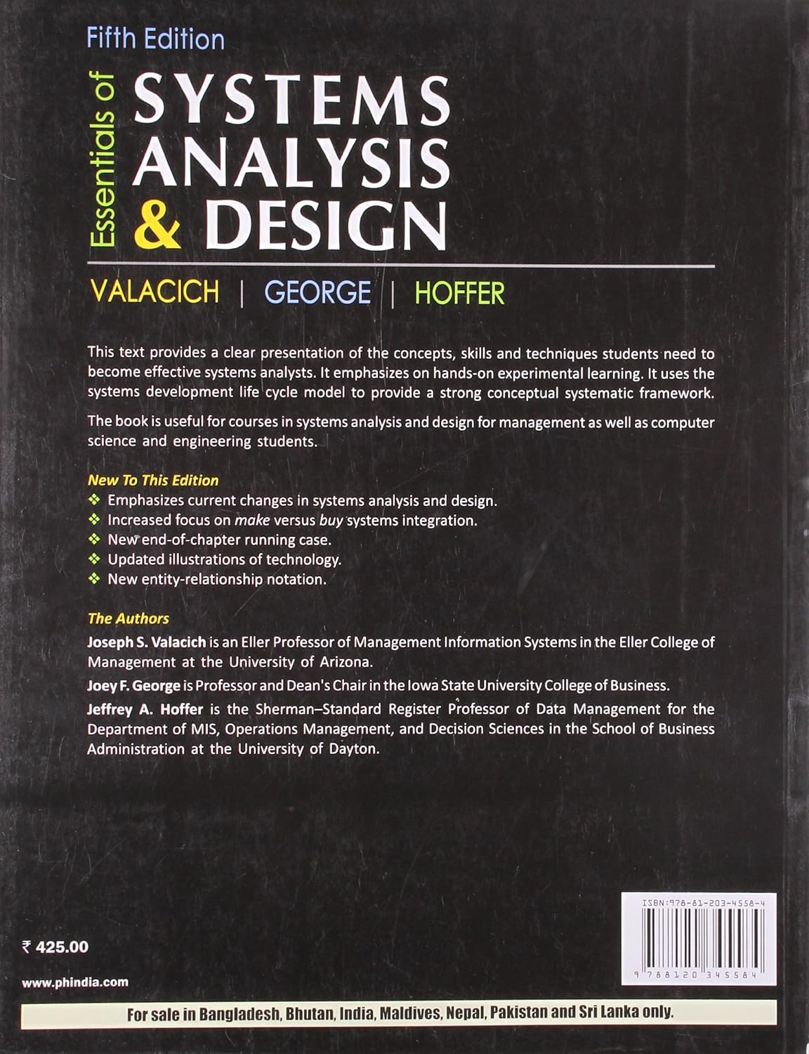 Essentials of Systems Analysis and Design