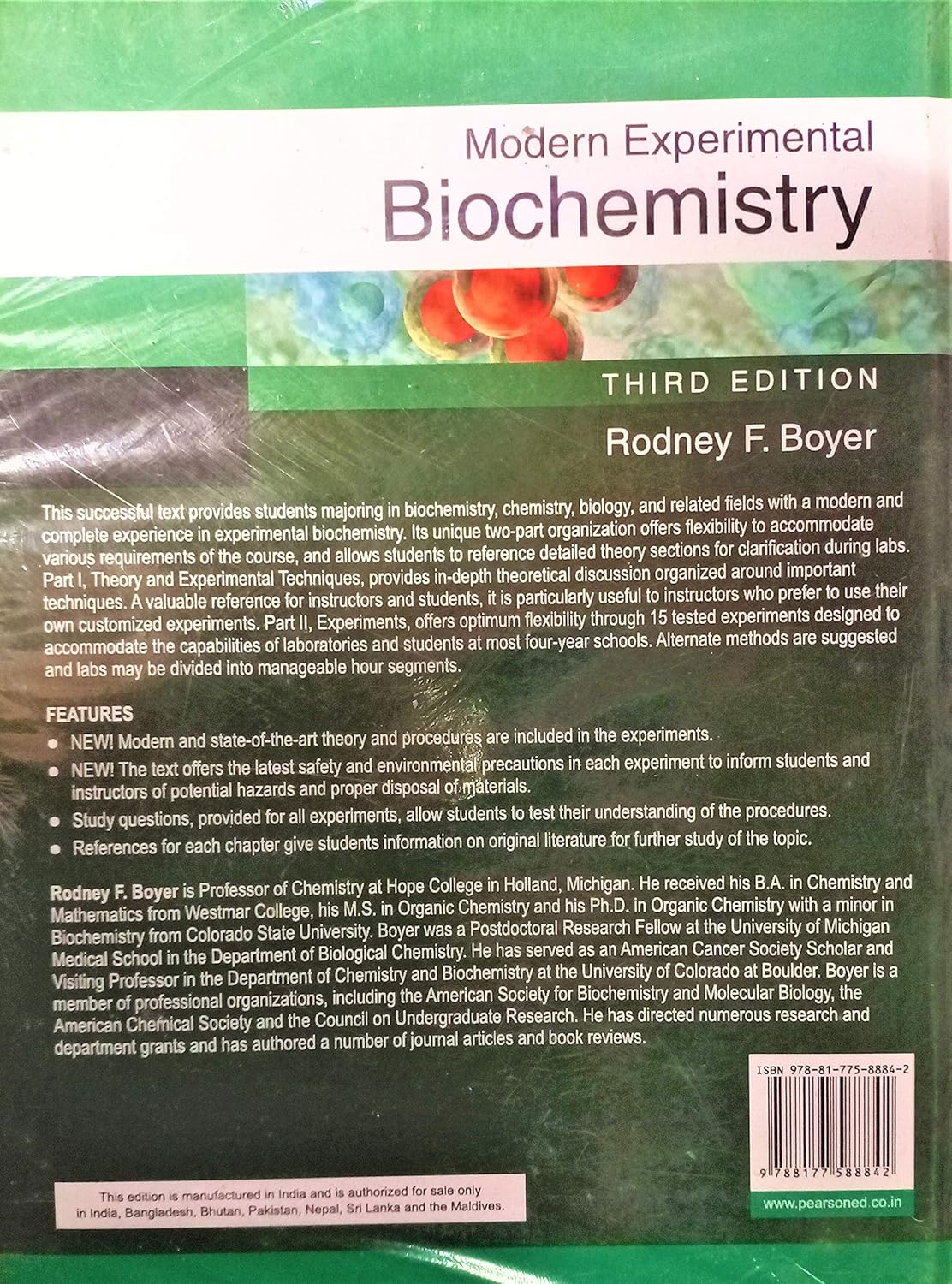 Modern Experimental Biochemistry