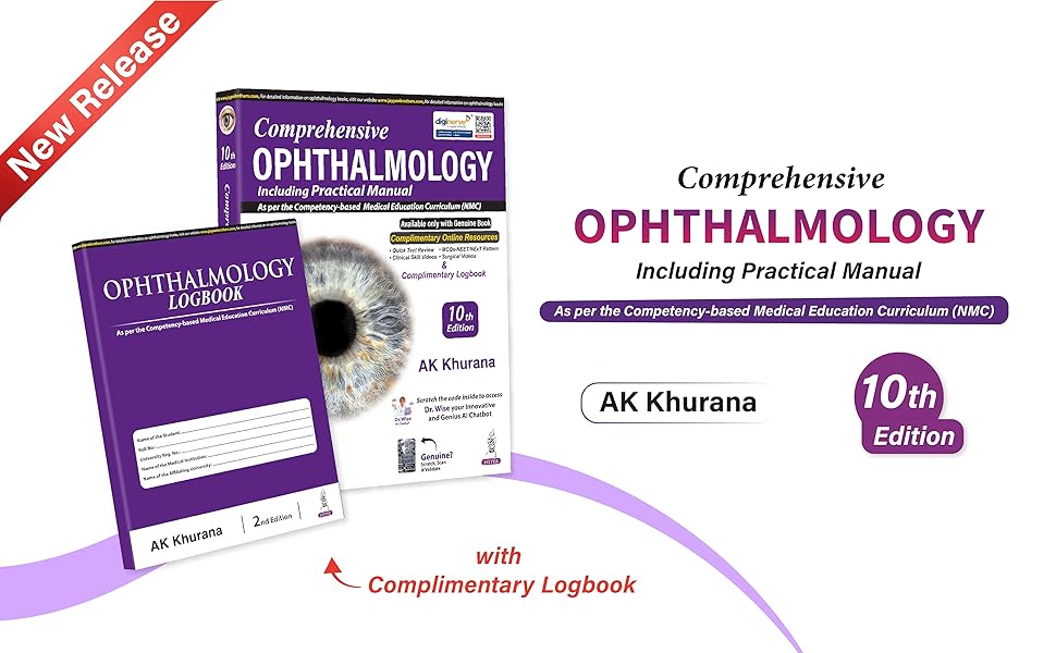 Comprehensive Ophthalmology with Ophthalmology Logbook (10th Edition)
