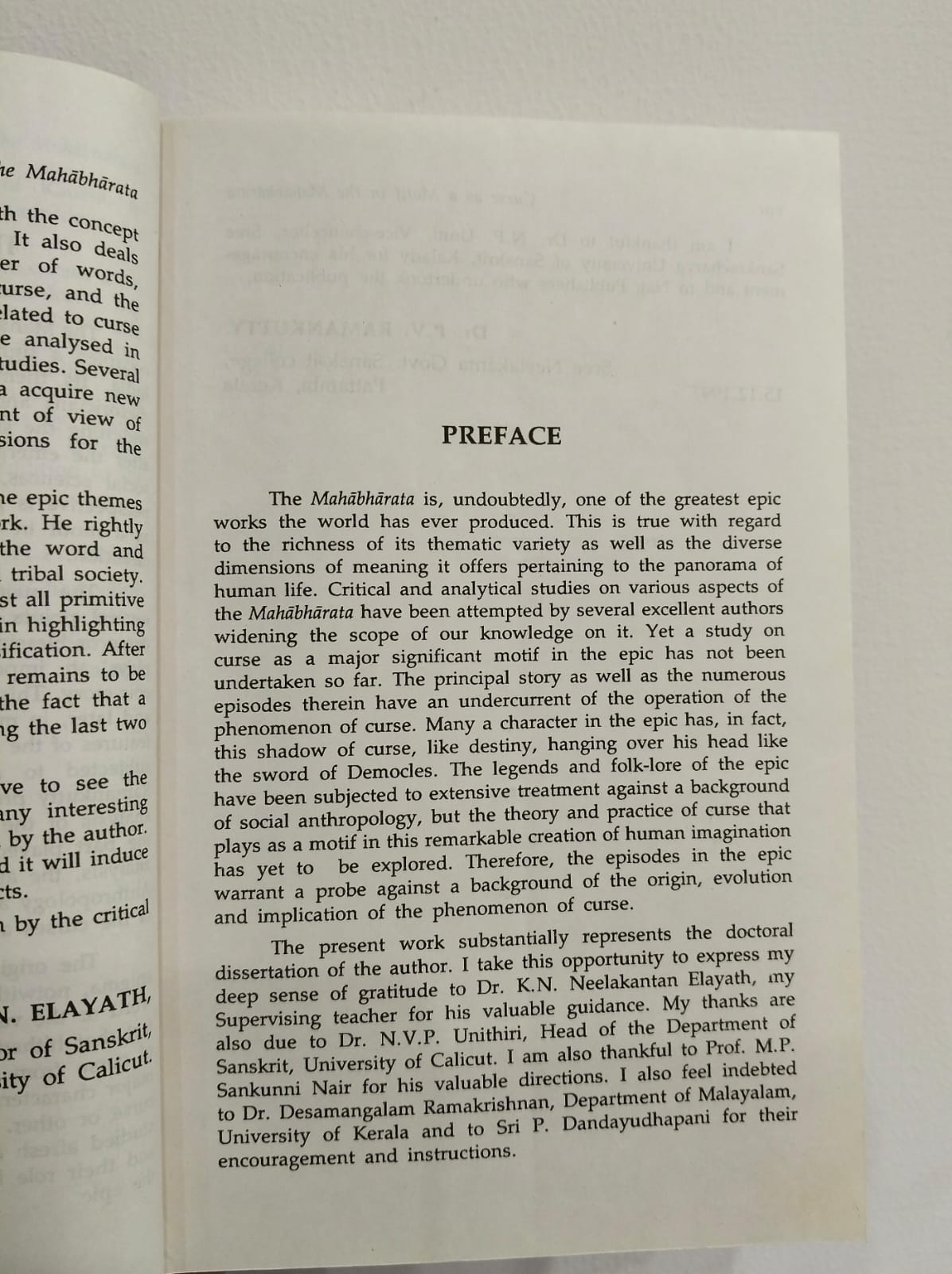 Curse as Motif in the Mahabharata (Used)